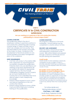 RII40713 Certificate IV in Civil Construction