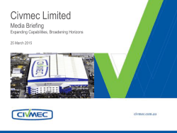 Civmec Limited - Briefing Presentation_25 March