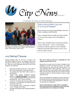 Spring 2015 - City Of Waseca