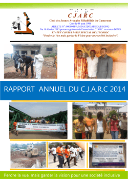 Rapport d`activitÃ© 2014