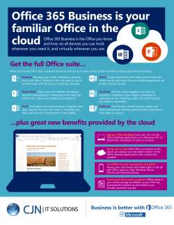 What is Office 365 Business