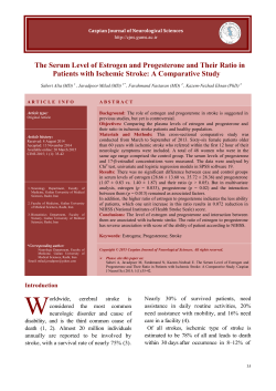 The Serum Level of Estrogen and Progesterone and Their Ratio in