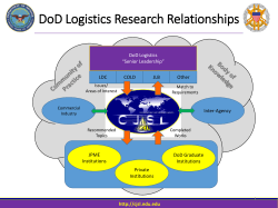 DoD Logistics Research Process