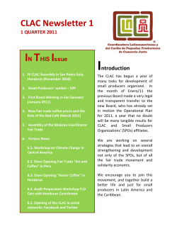 CLAC Newsletter 1