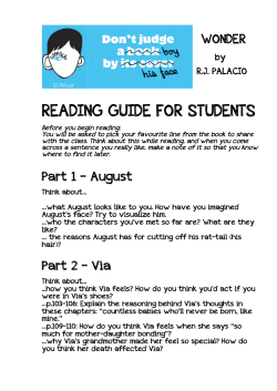 READING GUIDE FOR STUDENTS