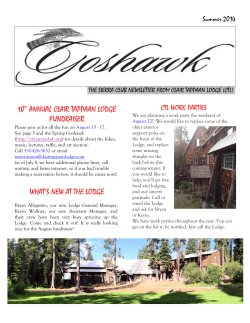 Goshawk 2014 Summer - Clair Tappaan Lodge