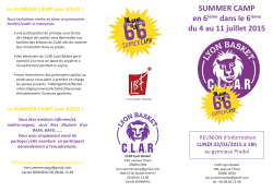 Flyer summer camp 66 - CLAR Basket