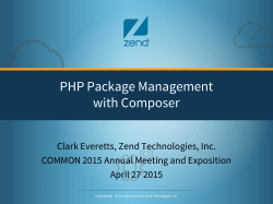 PHP Package Management with Composer Slides