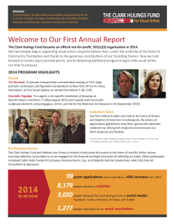 2014 Annual Report - Clark Hulings Fund