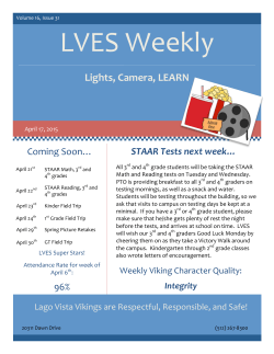 LVES Weekly - Lago Vista ISD