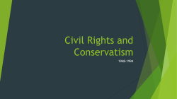 Unit 12 Civil Rights and Conservatism PPT