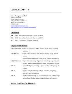 View CV - Wayne State University