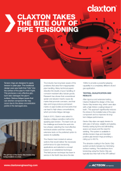 Case Study: Claxton takes the bite out of pipe tensioning