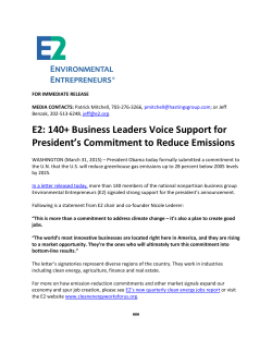 140+ Business Leaders Voice Support for President`s Commitment