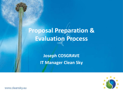 Proposal Preparation & Evaluation Process