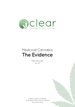 Medical cannabis - the evidence