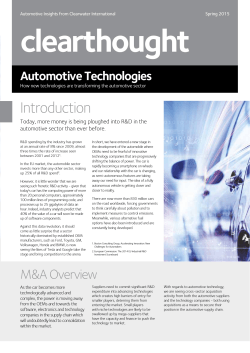 Automotive Clearthought â March 2015