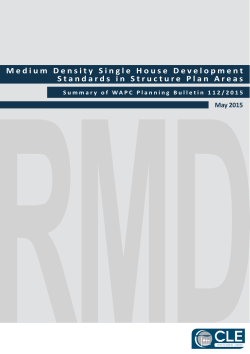 RMDMedium Density Single House Development Standards in