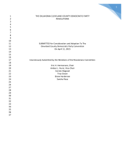 a pdf of the full document - Cleveland County Democrats