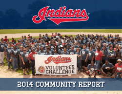 2014 community report - Cleveland Indians