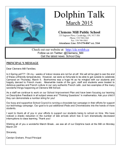 March Newsletter 2015 - Clemens Mill Public School