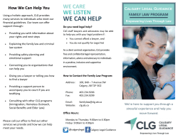 WE CAN HELP - Calgary Legal Guidance