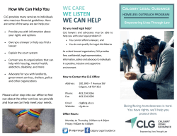 WE CAN HELP - Calgary Legal Guidance