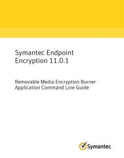Removable Media Encryption Burner Application Command Line