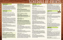 event schedule - Clifton Livestock Commission