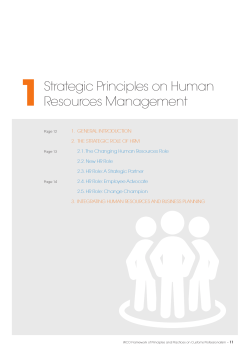 Strategic Principles on Human Resources Management