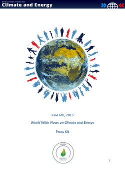Get it now - WWViews on Climate and Energy
