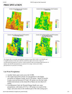 Mar 31 - Colorado Climate Center