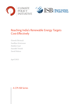 Reaching India`s Renewable Energy Targets Cost
