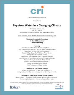 Bay Area Water in a Changing Climate