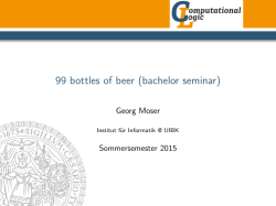 99 bottles of beer (bachelor seminar)