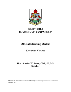 BERMUDA HOUSE OF ASSEMBLY