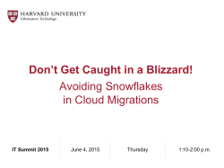 Don`t Get Caught in a Blizzard!