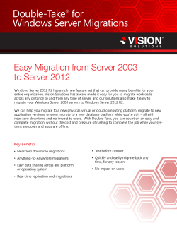 Double-TakeÂ® for Windows Server Migrations