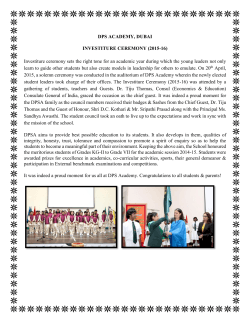 DPS ACADEMY, DUBAI INVESTITURE CEREMONY (2015