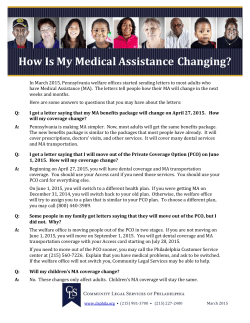 How Is My Medical Assistance Changing?