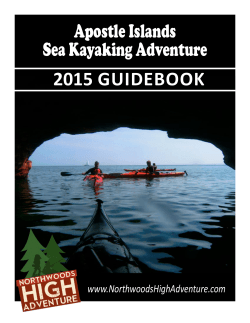 2015 Apostle Islands Guide - Crystal Lake Scout Reservation