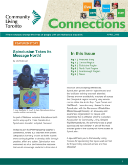 In this Issue - Community Living Toronto