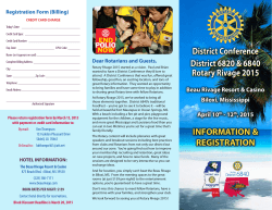 District 6820 6840 April 2015 District Conf Registration Brochure
