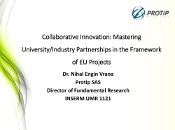 Collaborative Innovation: Mastering University/Industry Partnerships