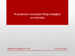 The Provisional Patent application in the IP strategy of a University