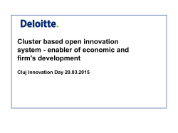 Cluster based open innovation system