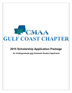 Application Package - CMAA Gulf Coast Chapter