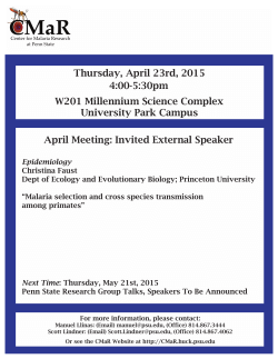 CMaR Flyer April 2015 (Christina Faust, Princeton)