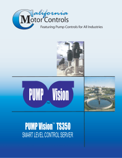Pump Vision Cover Page.ai - California Motor Controls, Inc.