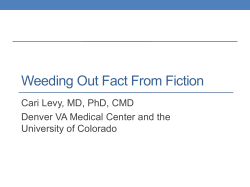 Weeding Out Fact From Fiction - Colorado Medical Directors
